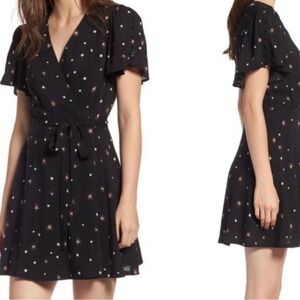 PAIGE Corinth Star Print Wrap Dress